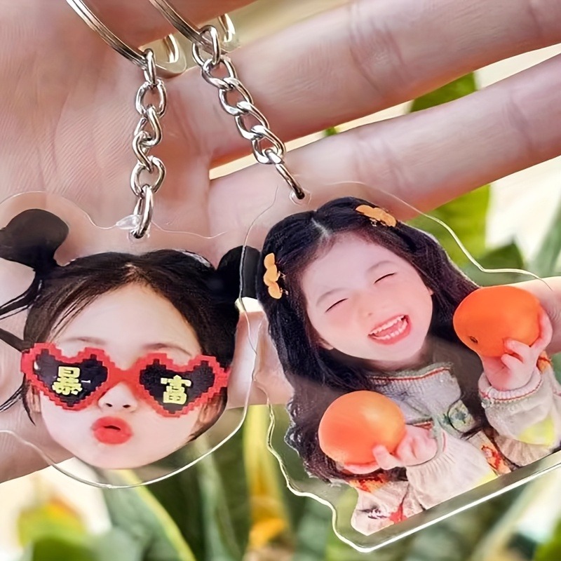 Gantungan Kunci Foto dan Teks  - Personalized Engraved Gift ulasan dan harga