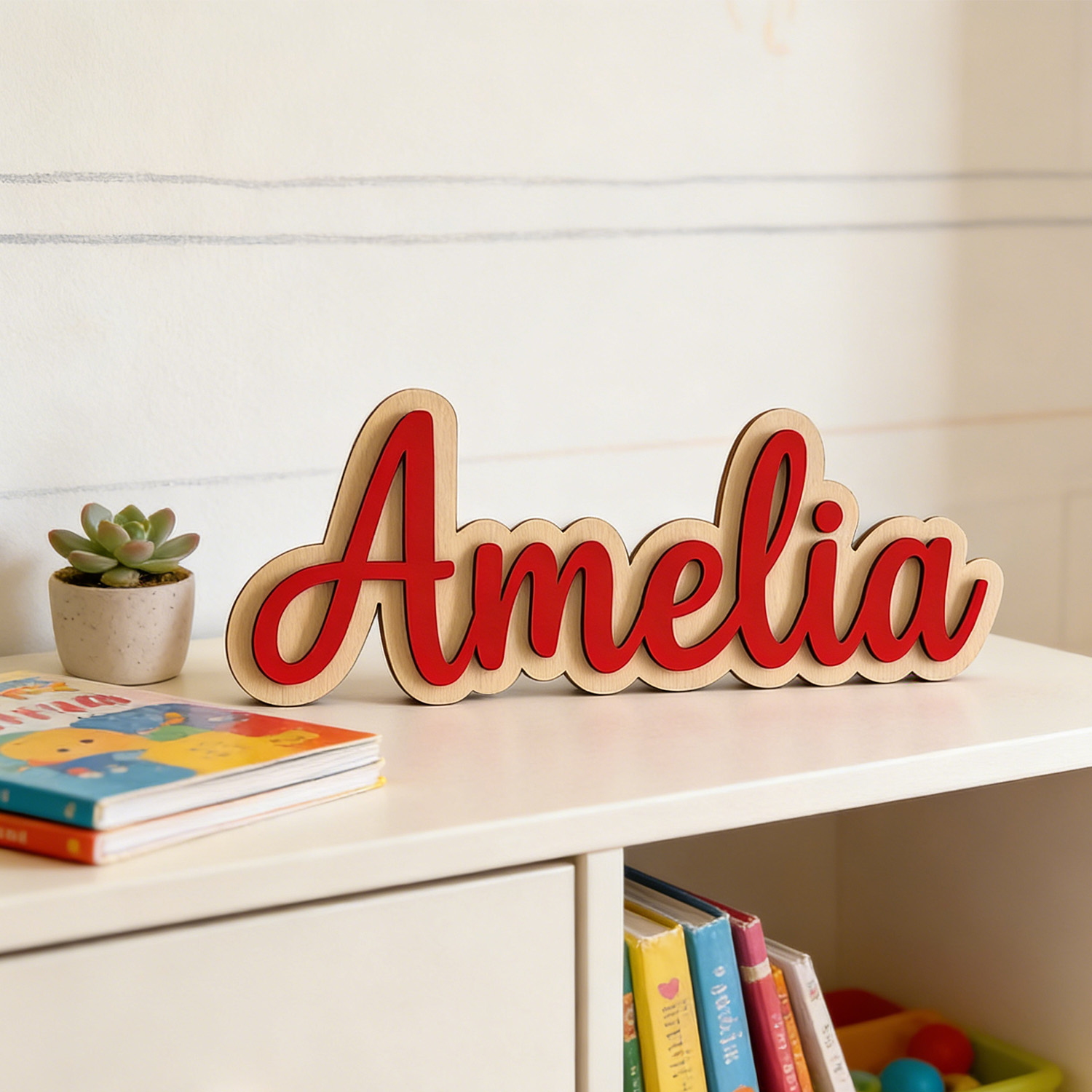 1 Buah Nama Merek Kayu Dua Lap - Personalized Engraved Gift ulasan dan harga