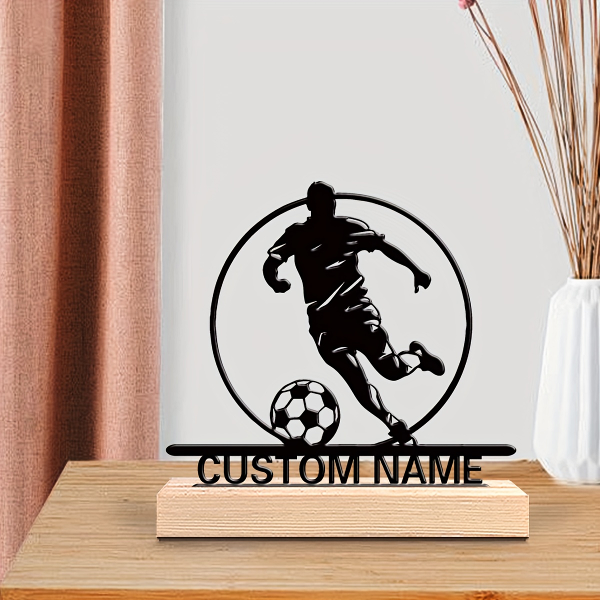 Patung Logam Pemain Sepak Bola - Personalized Engraved Gift ulasan dan harga
